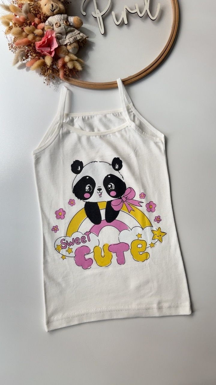 Beyaz Panda Atlet Boxer Takım