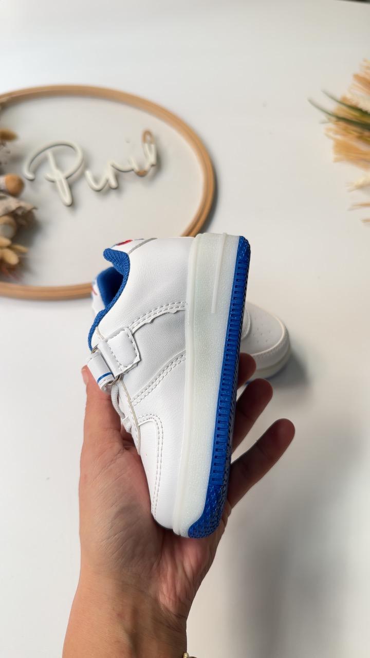 IŞIKLI 22/25 ERKEK ÇOCUK AYAKKABI BEYAZ MAVİ