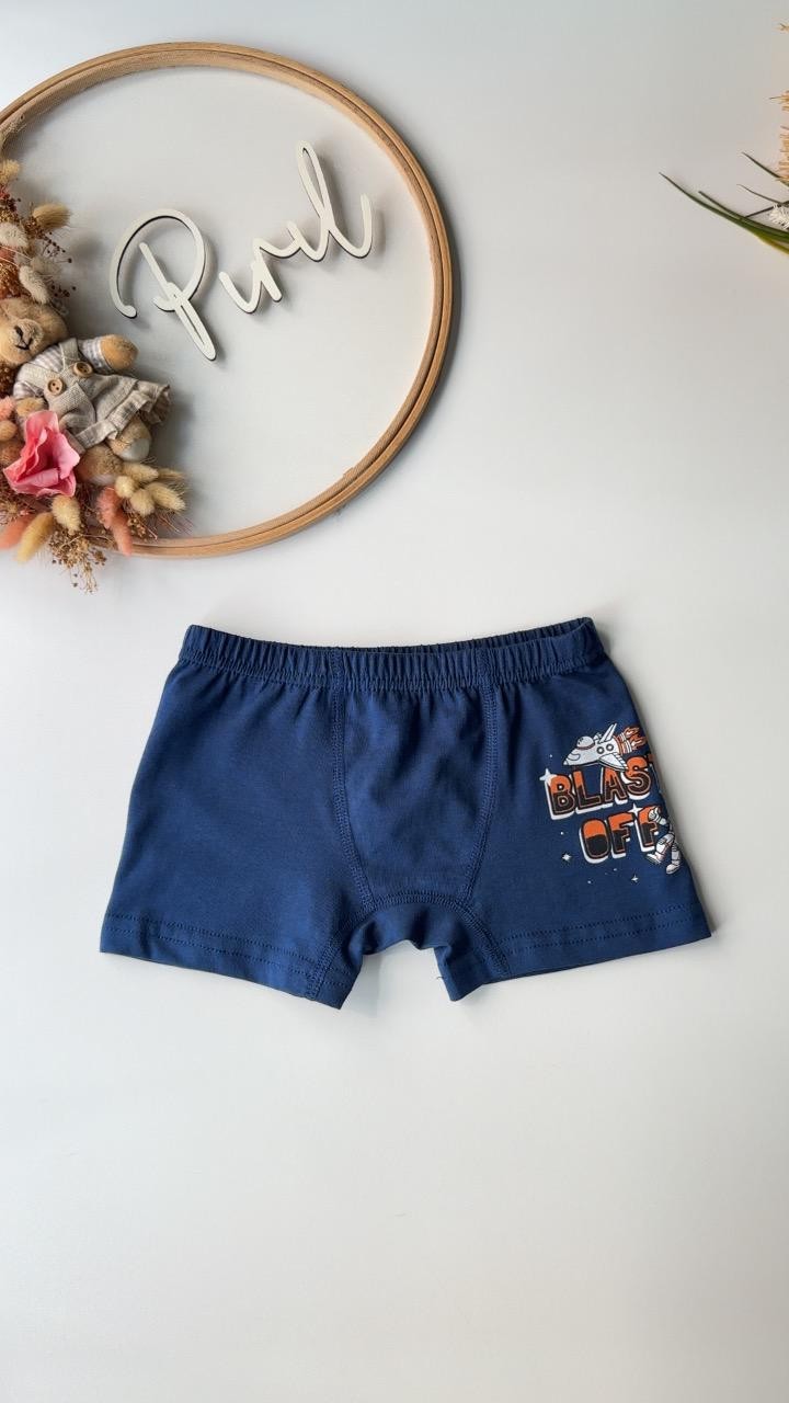 Lacivert Blast Off Atlet Boxer Takım