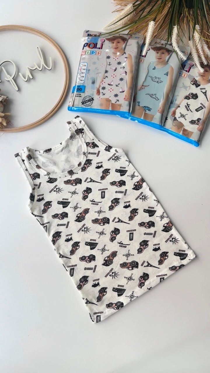 Arabalı Atlet Boxer Set