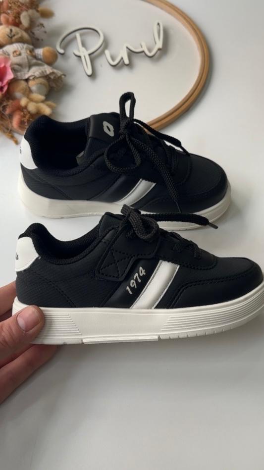 Siyah Beyaz 1974 Unisex Spor Ayakkabı 