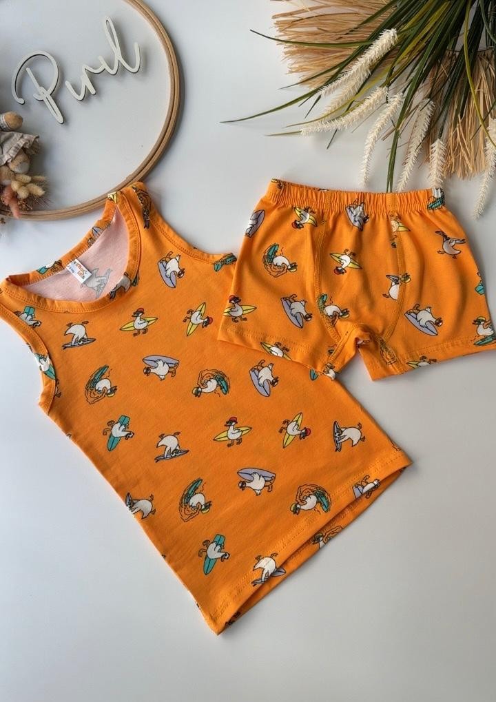 Sarı Sörf Atlet Boxer Takım