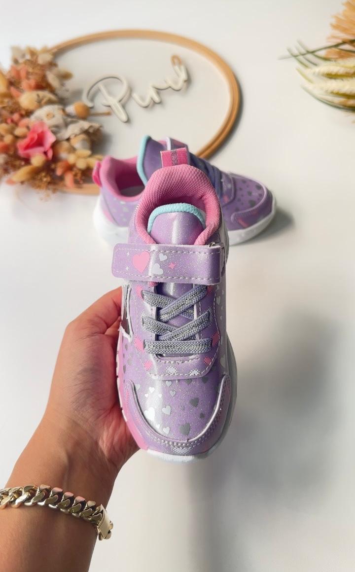 Karakterli  Spor Ayakkabı Lila Pembe