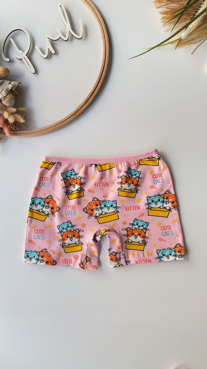 Cute Cats Atlet Boxer Set Pembe