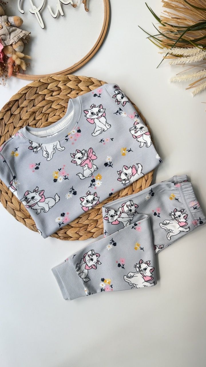 GRİ KEDİCİK Pijama Takımı 