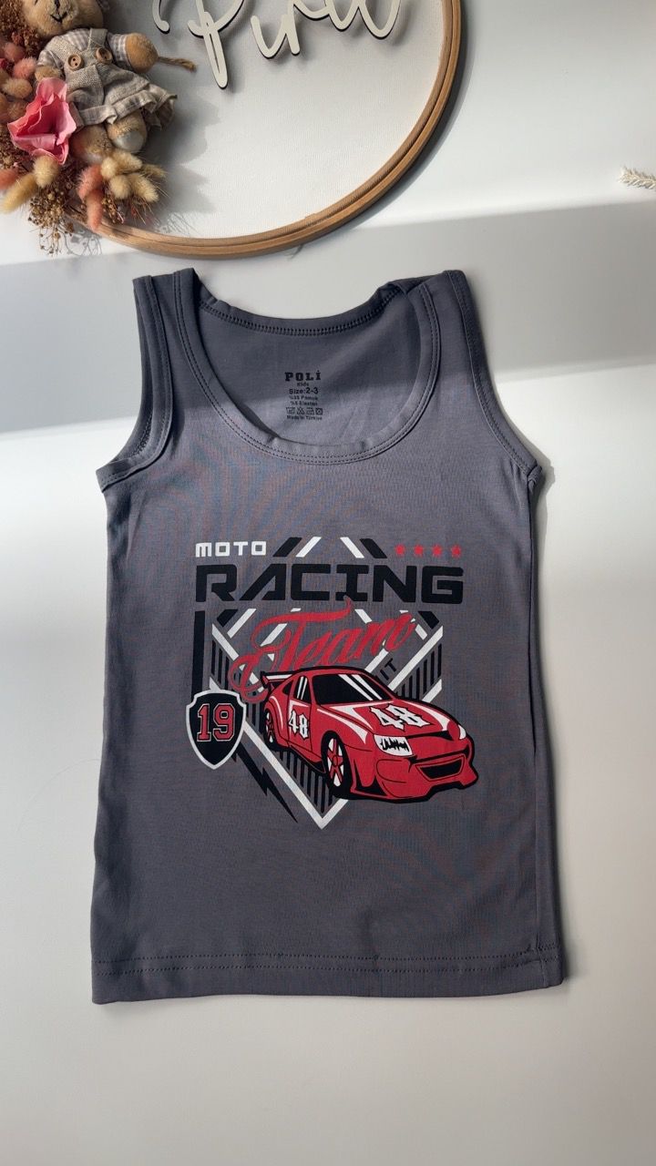 Gri Racıng Atlet Boxer Takım