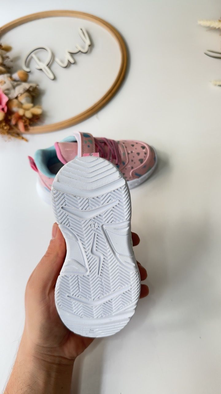 Karakterli  Spor Ayakkabı Pudra Su Yeşili