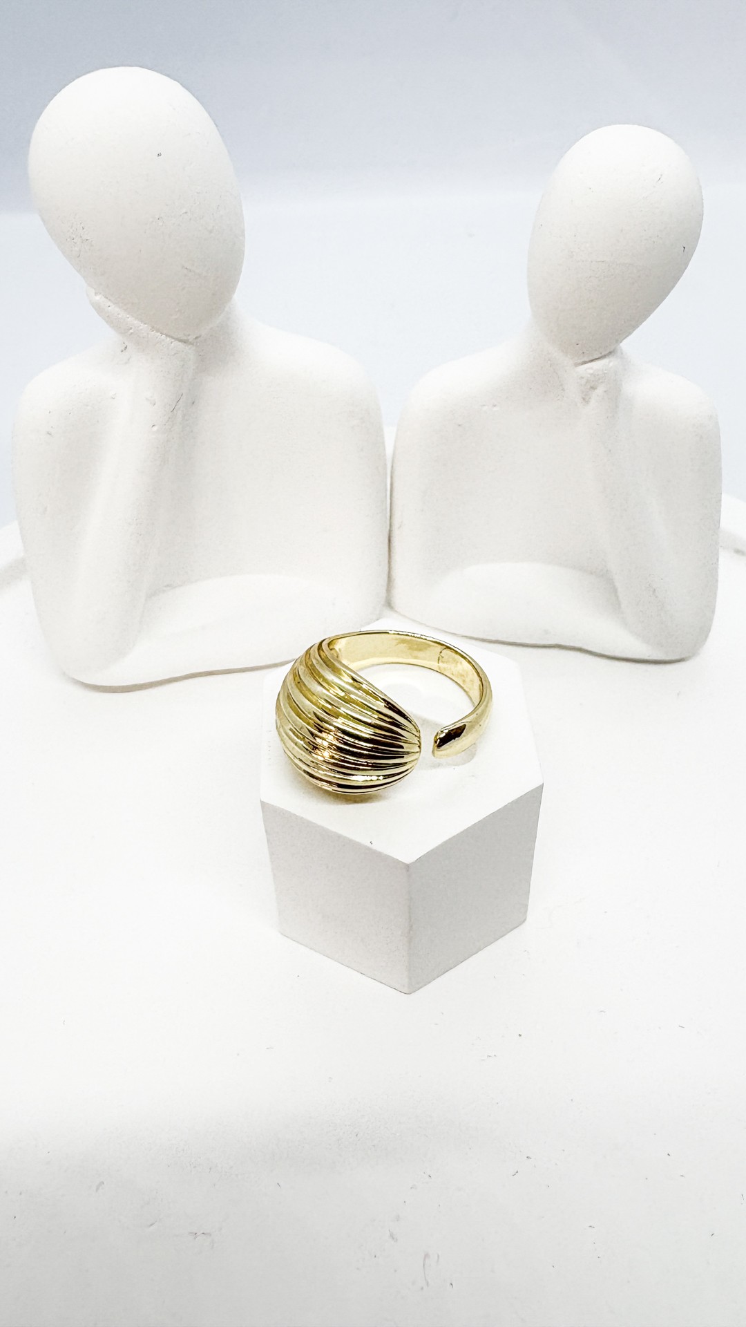 GOLD AYARLANABİLİR BOMBELİ YÜZÜK