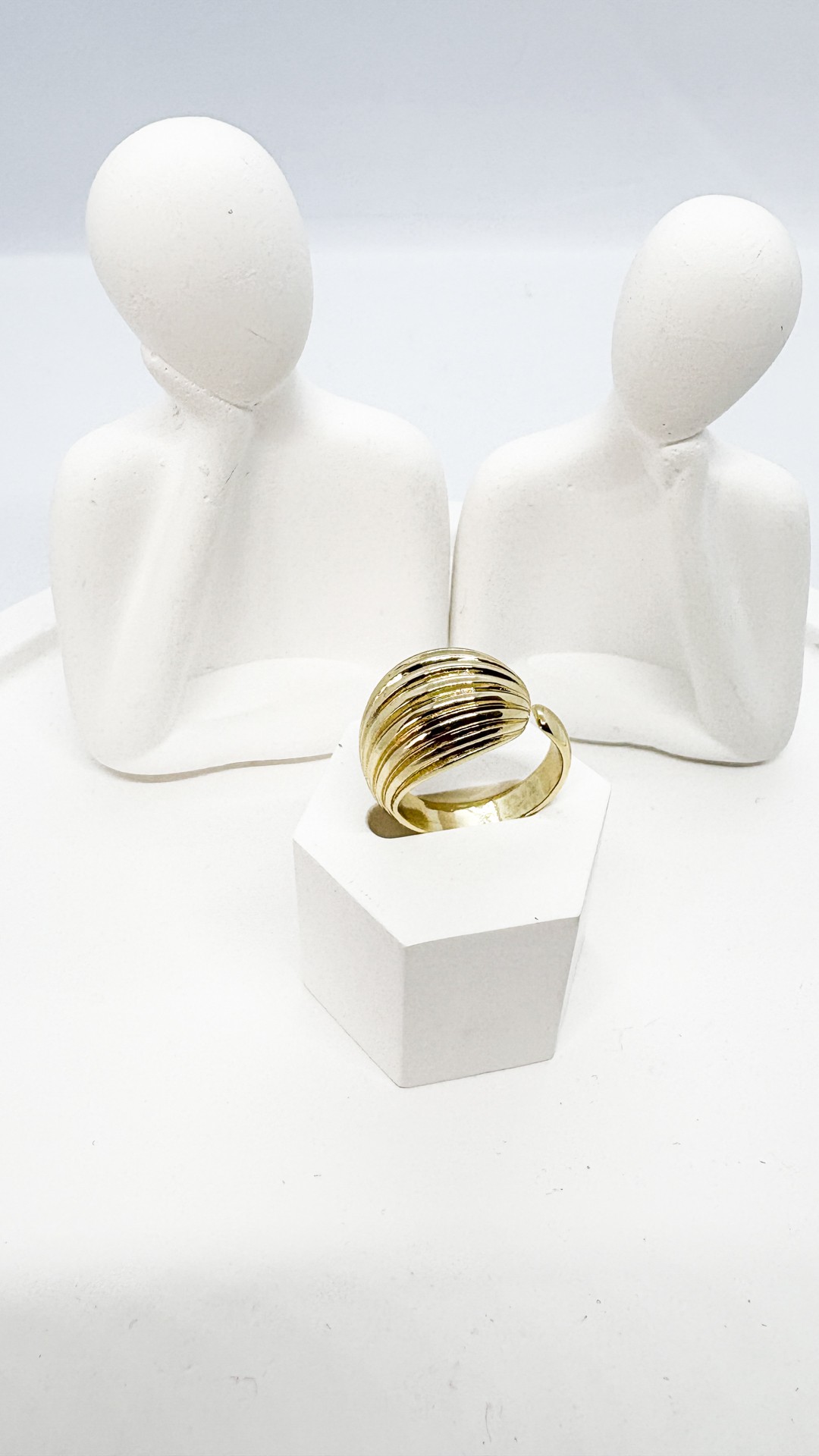 GOLD AYARLANABİLİR BOMBELİ YÜZÜK