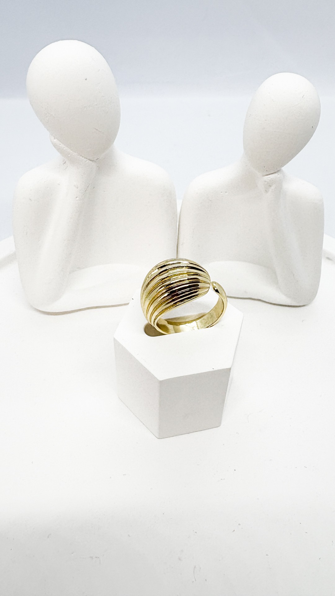 GOLD AYARLANABİLİR BOMBELİ YÜZÜK