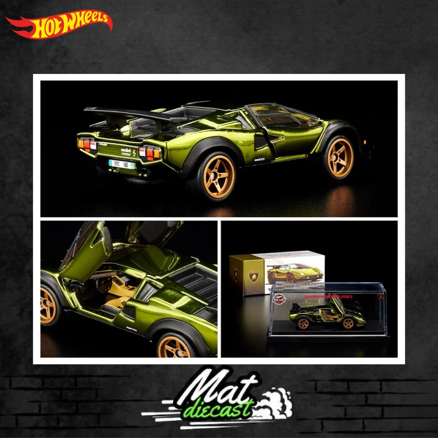 ホットウィールRLC Lamborghini Countach LP 500 S HOTWHEELS RLC EXCLUSIVE '82 LAMBORGHINI COUNTACH LP 500 S GREEN CHROME