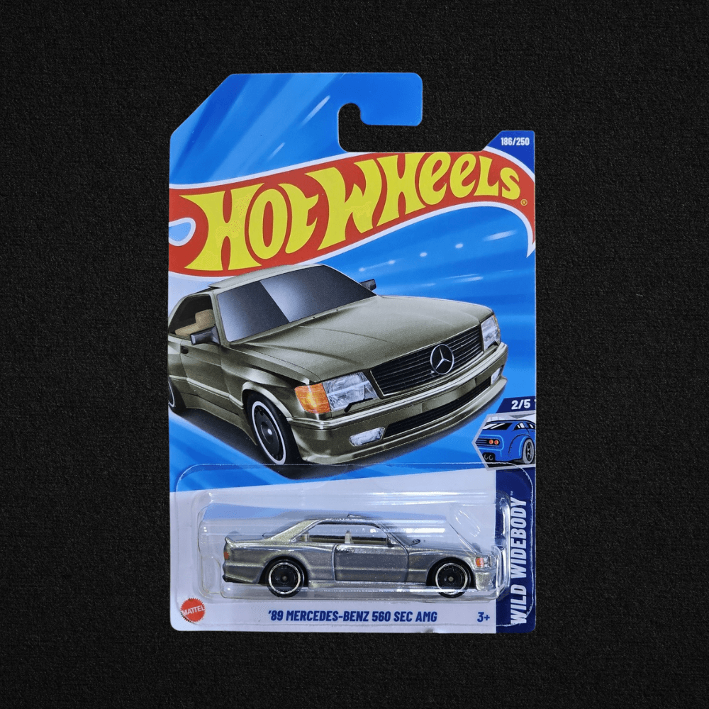 Hot Wheels Long Card Mercedes Benz 560 Sec 