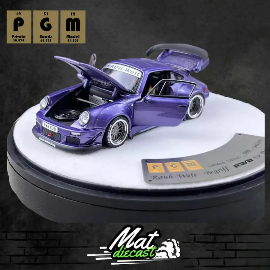 PGM 1/64 Porsche RWB 930 Violet Mor