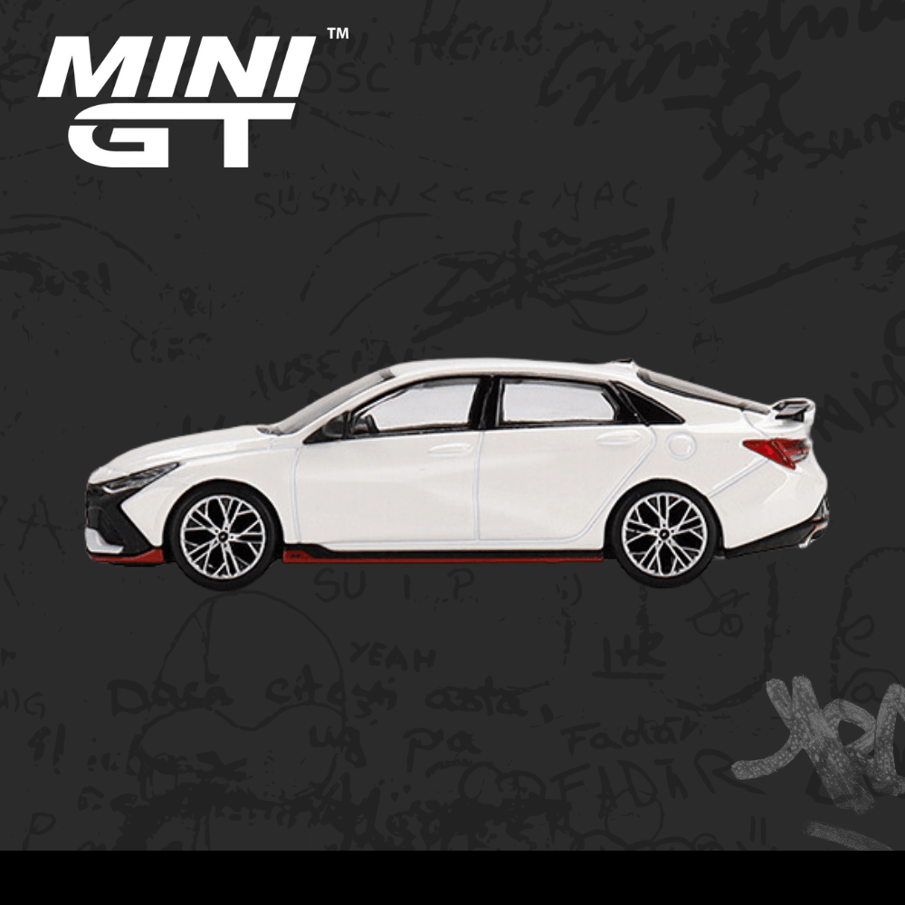 Mini Gt 427 Hyundai Elantra N Ceramic White Hyundai Elantra N Ceramic White
