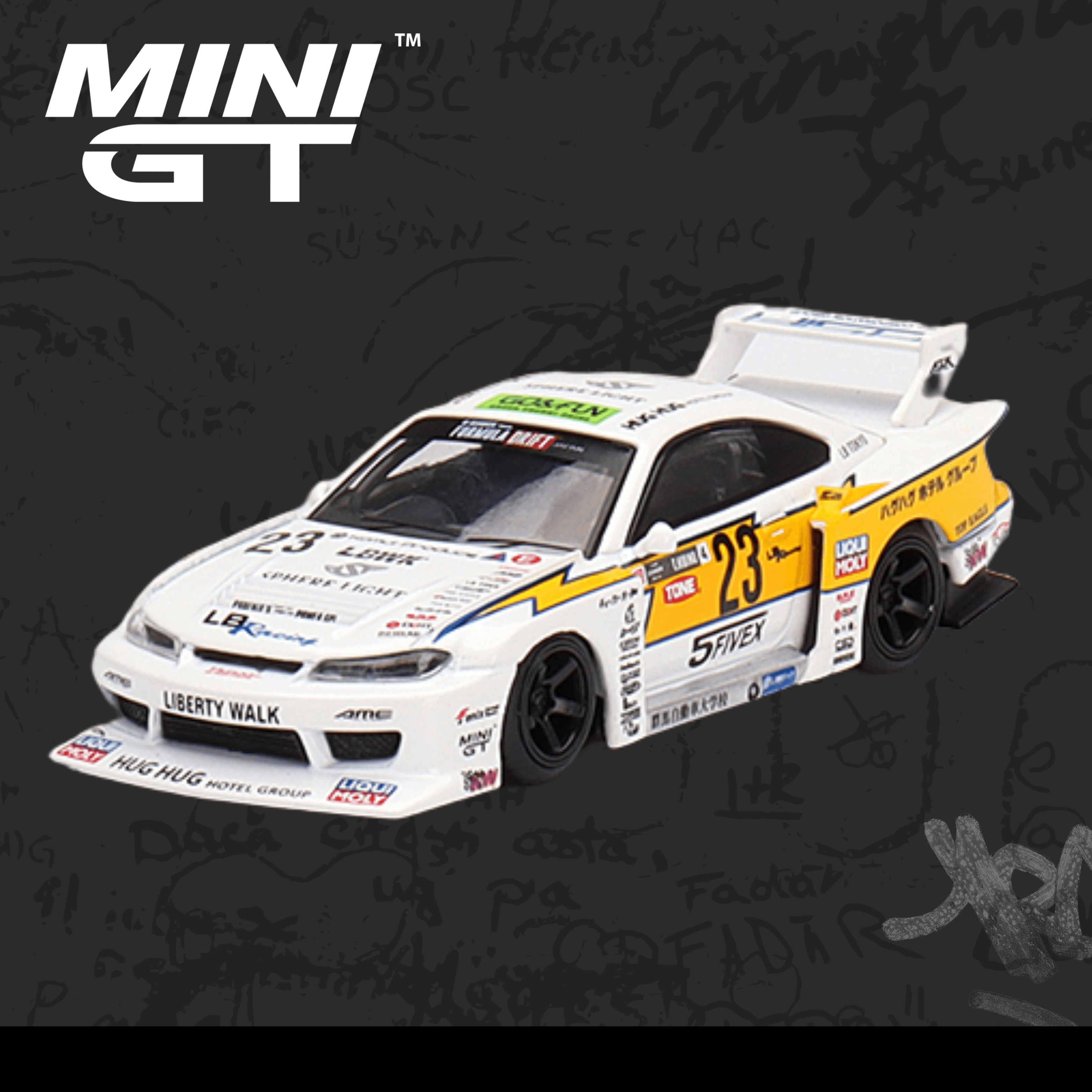 Mini GT 434 LB-Super Silhouette Nissan S15 SILVIA #23 2021 Formula Drift Japan