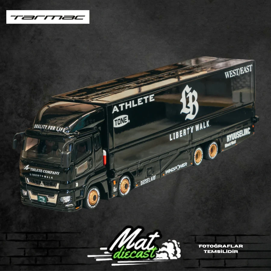 Tarmac Works TRUCKS Black TRUCK64 Liberty Walk Mitsubishi Fuso
