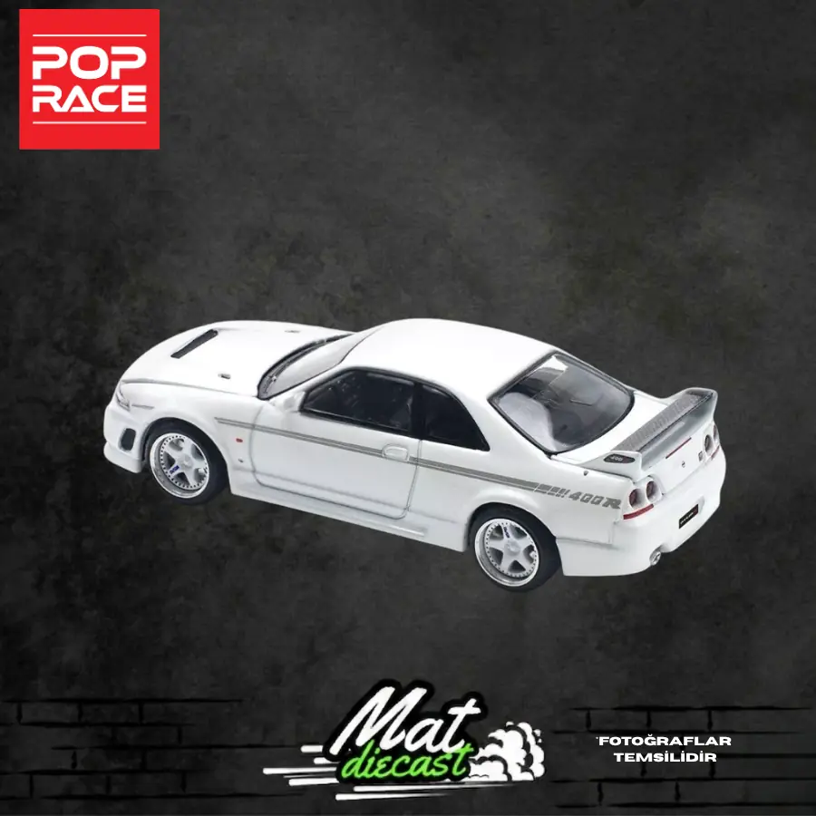 POP RACE PR64-52 Nissan Skyline GT-R NISMO 400R White