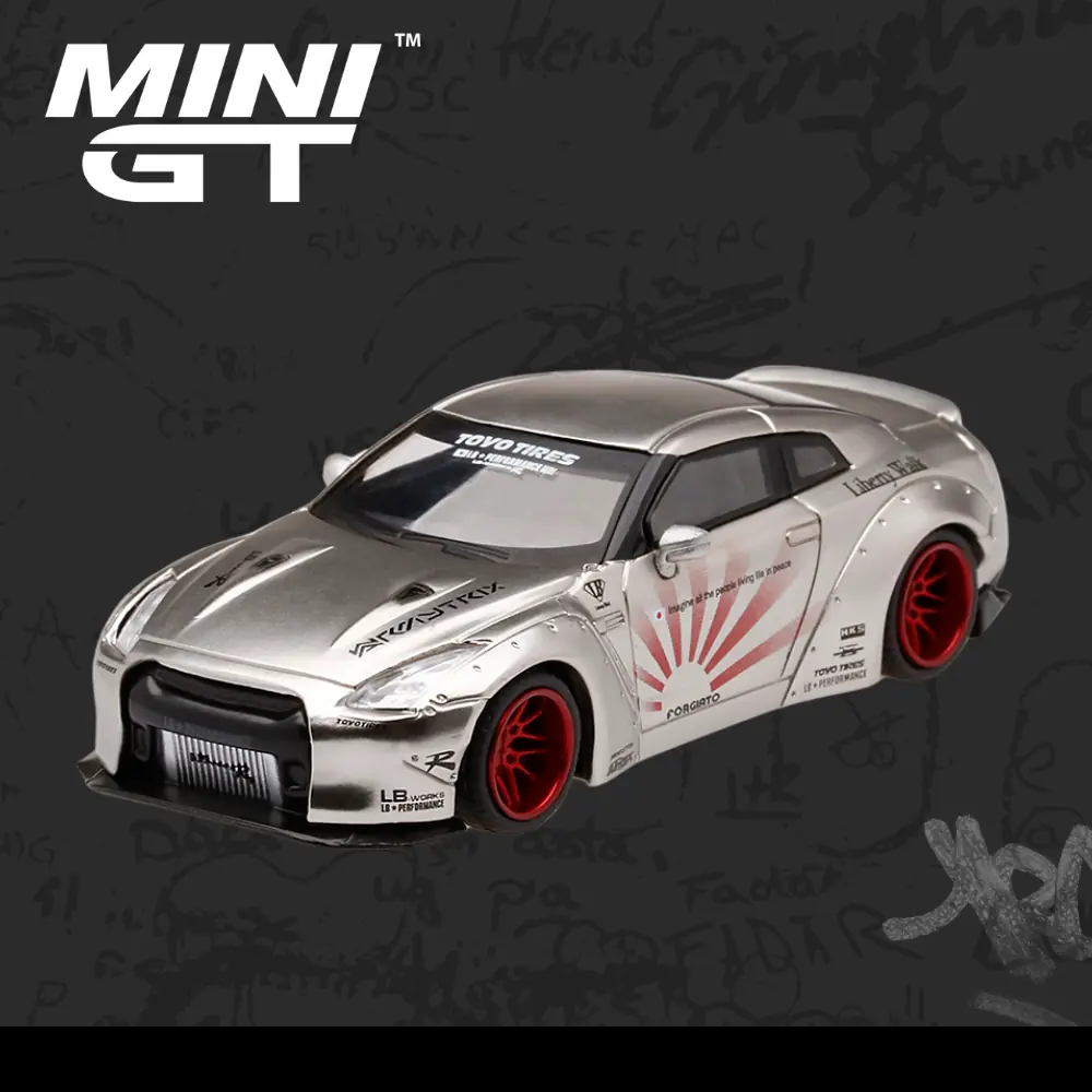 MINIGT49 LB☆WorksGT-Rサテンシルバー LibertyWalk minigt Liberty