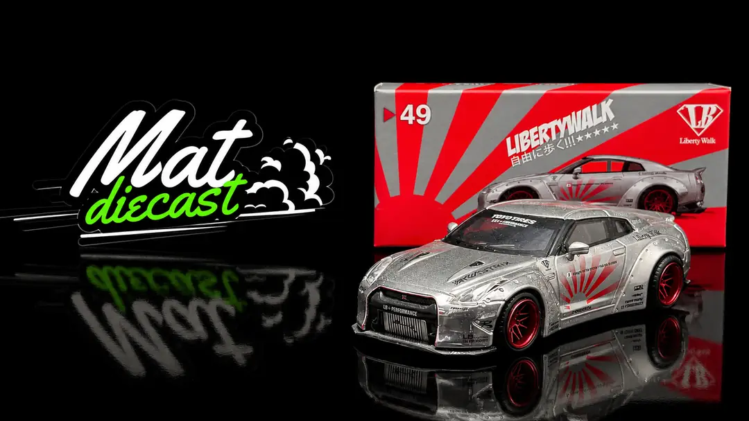MINI GT 49 LB☆WORKS Nissan GT-R Satin Silver