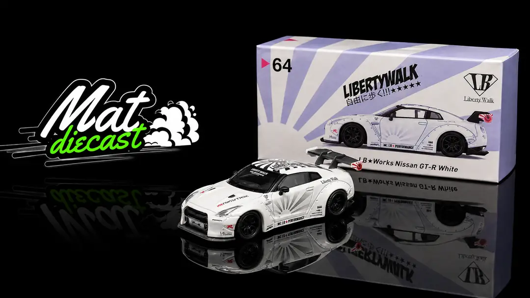 MINI GT 64 LB☆WORKS Nissan GT-R White