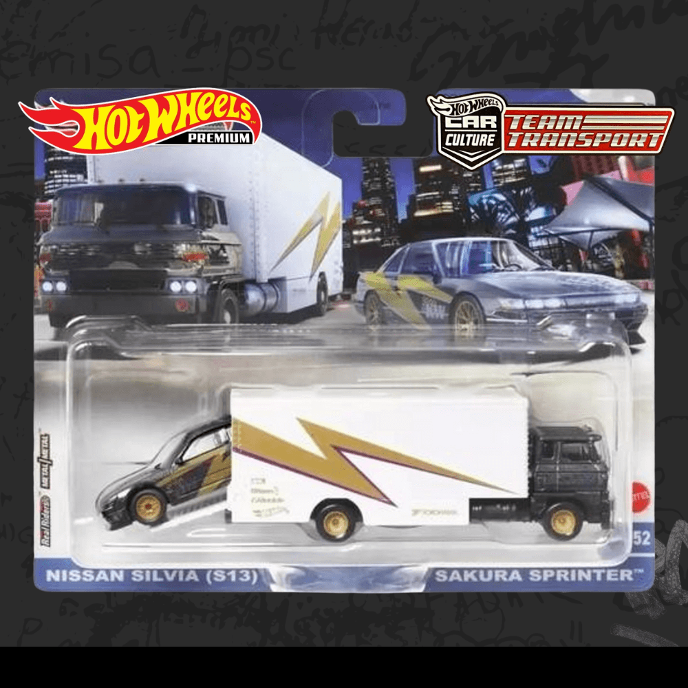 Hot Wheels Team Transport Nissan Silvia (S13) Sakura Sprinter #52