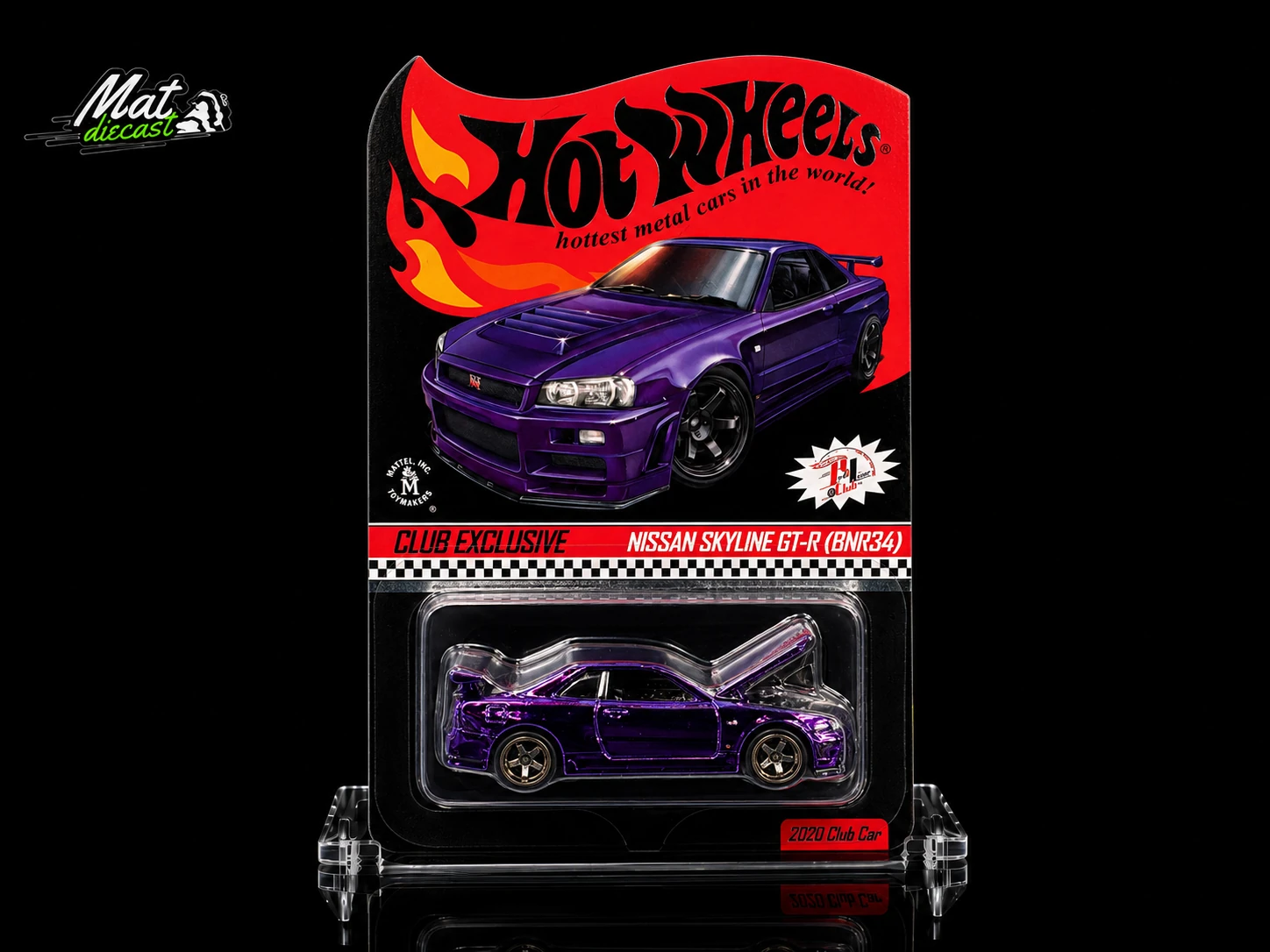 Hot Wheels RLC Nissan Skyline GT-R (R34) Spectraflame Purple