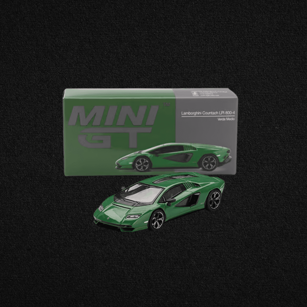 Mini GT 1/64 Lamborghini Countach LPI 800-4 Verde Medio 