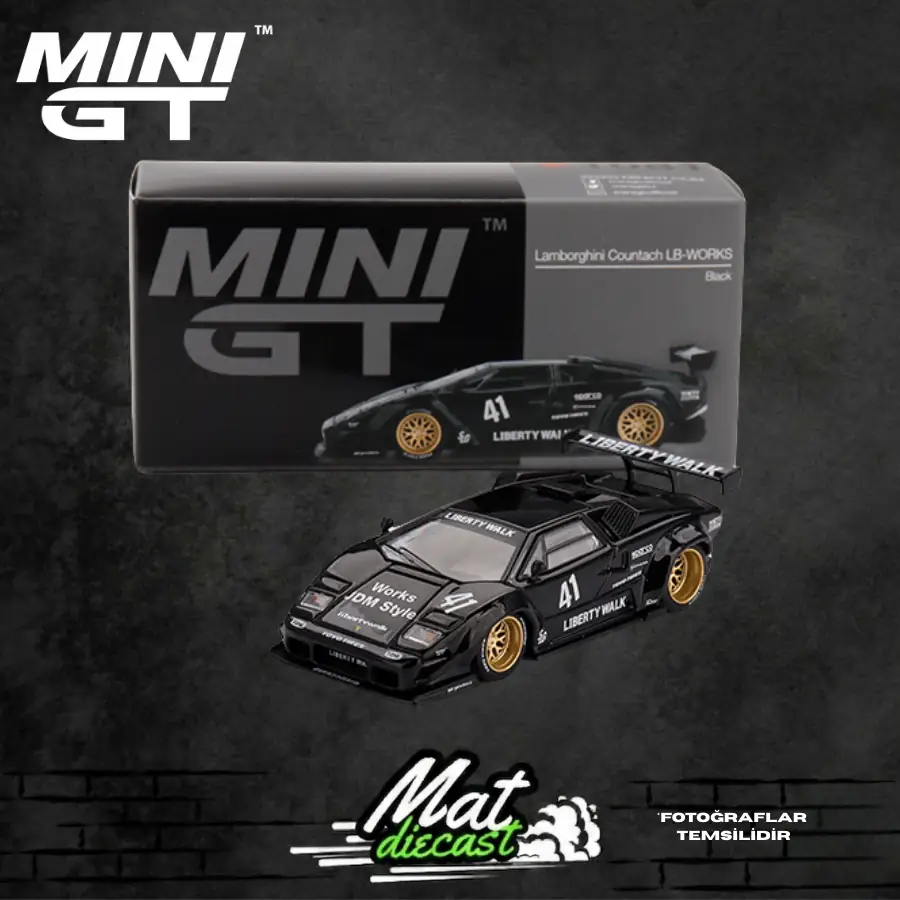 MINIGT 1081 Lamborghini Countach LB-WORKS Black