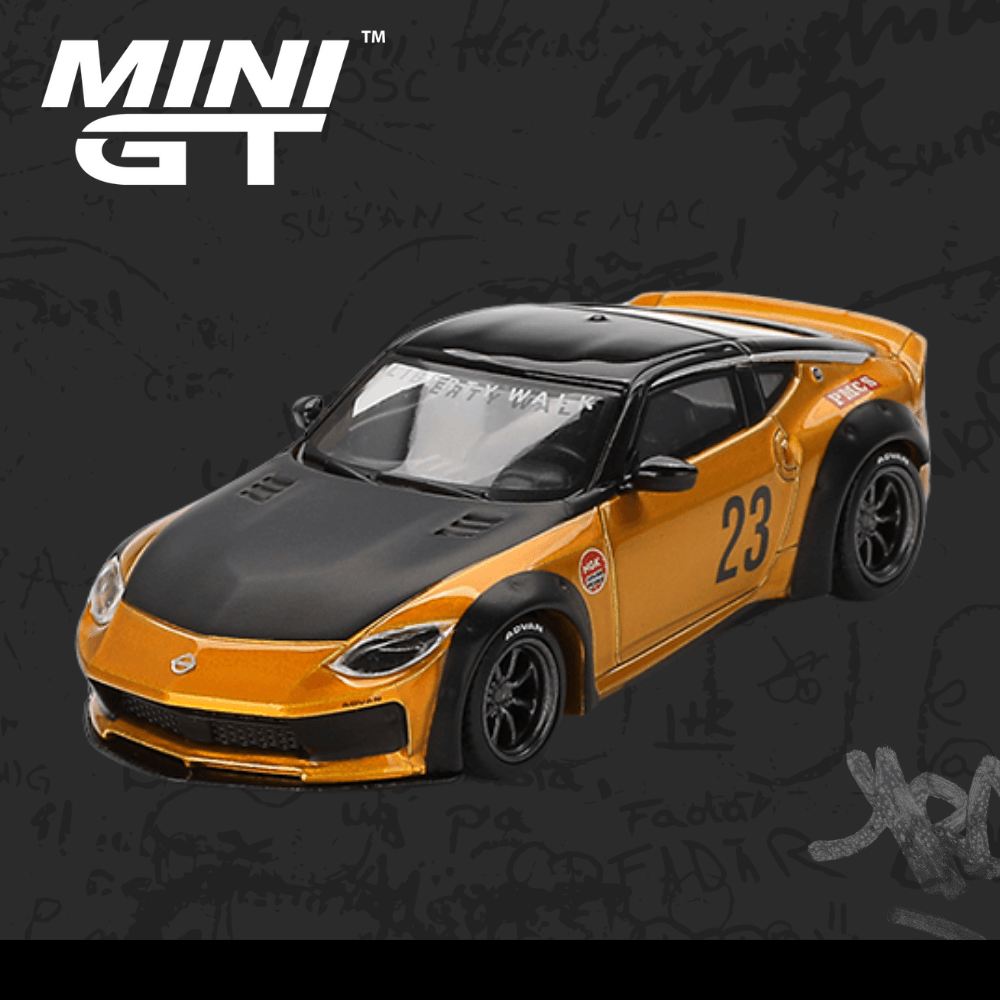 Mini GT 782 Nissan Z LB NATION WORKS LB Gold