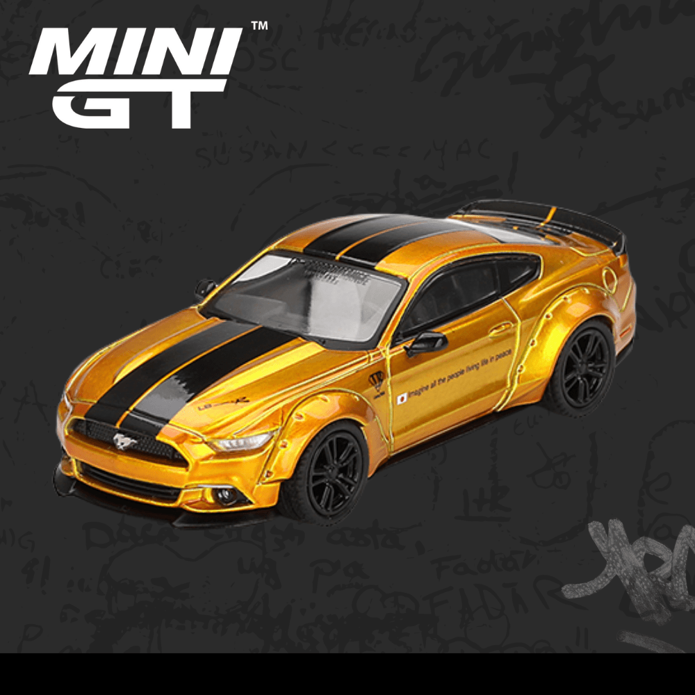 Mini GT 847 LB-WORKS FORD MUSTANG LB Gold