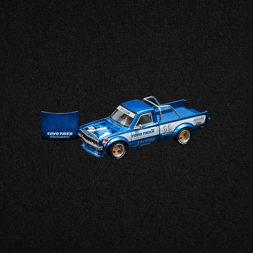 Pop Race 1/64 Pandem Datsun 620 Blue PR64-0217