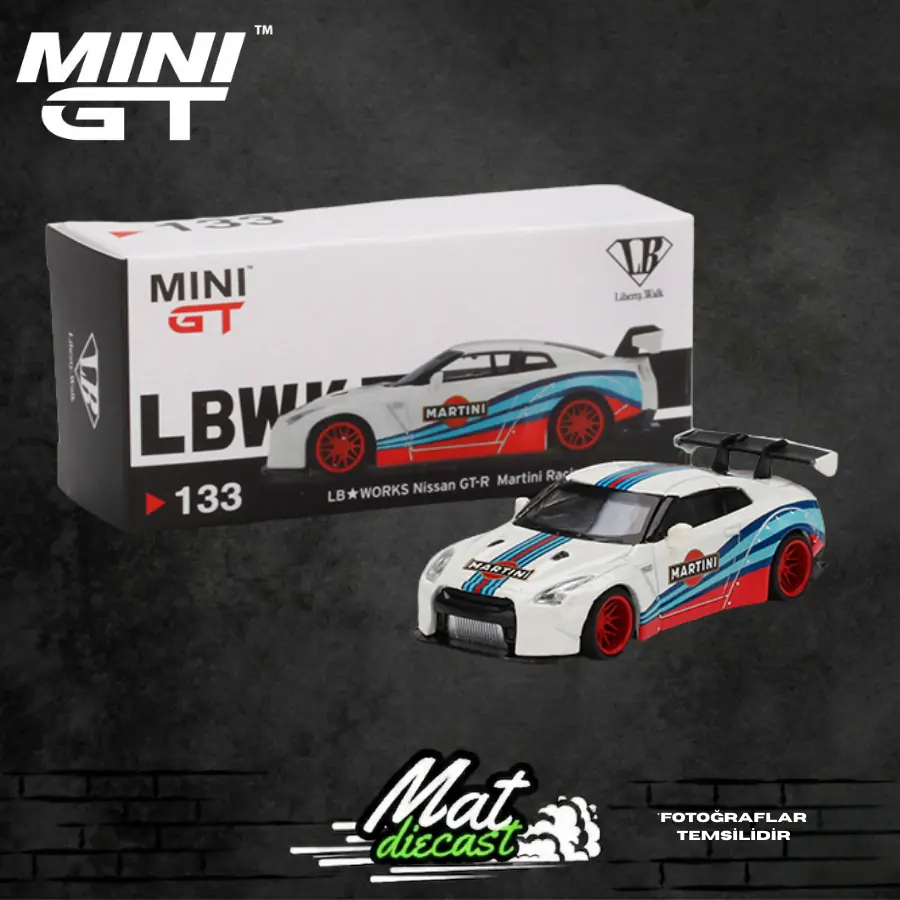 MINIGT 133 LB WORKS Nissan GT-R (R35) Martini Racing