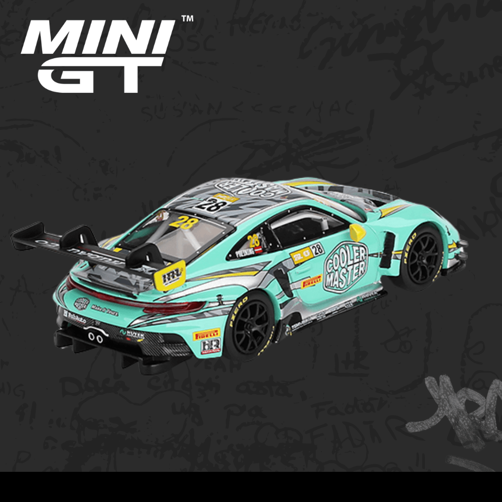 Mini GT 804 Porsche 911 GT3 R HubAuto Racing 2023 FIA GT World Cup 70th Macau Grand Prix 