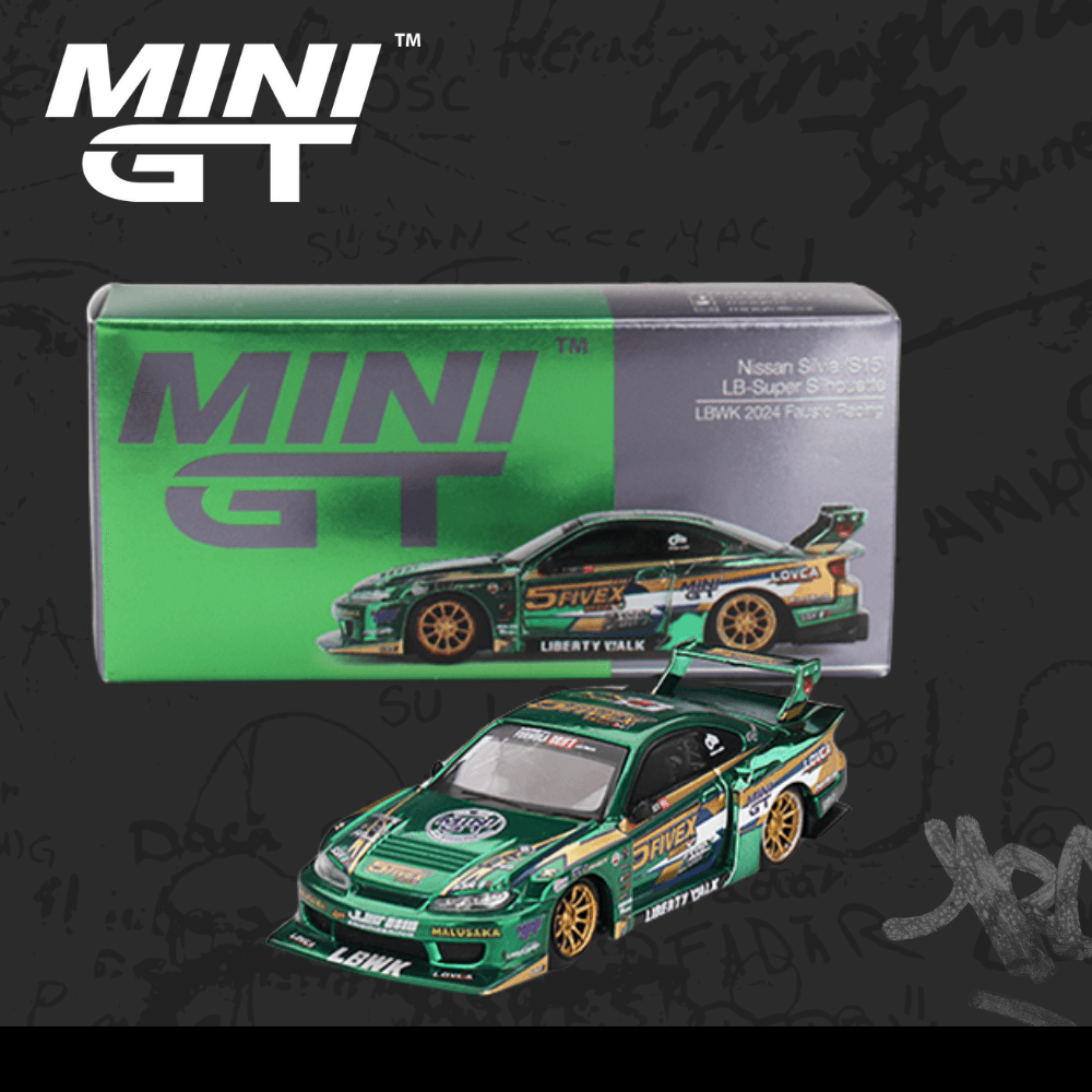 Mini GT 858 Nissan LB-Super Silhouette S15 SILVIA LBWK 2024 Fausto Racing