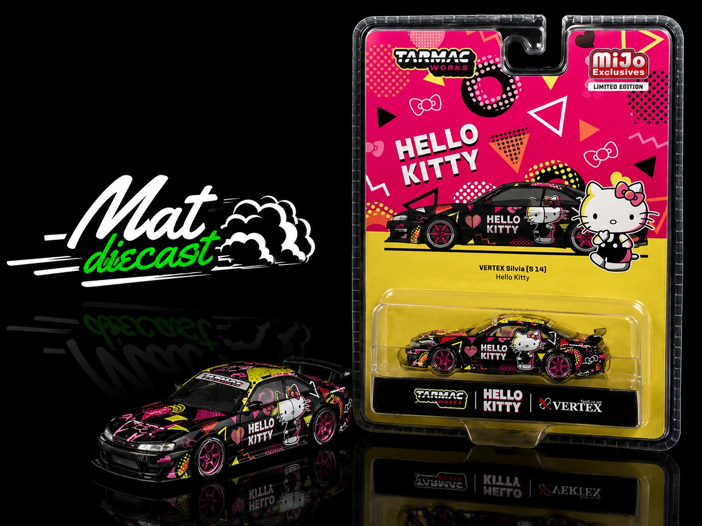 TARMAC Vertex Nissan Silvia S14 Hello Kitty Special Limited