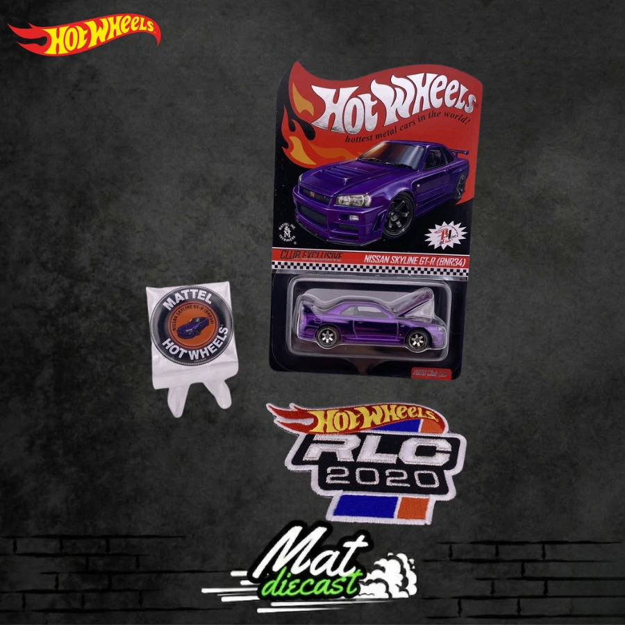 Hot Wheels RLC Nissan Skyline GT-R (R34) Spectraflame Purple