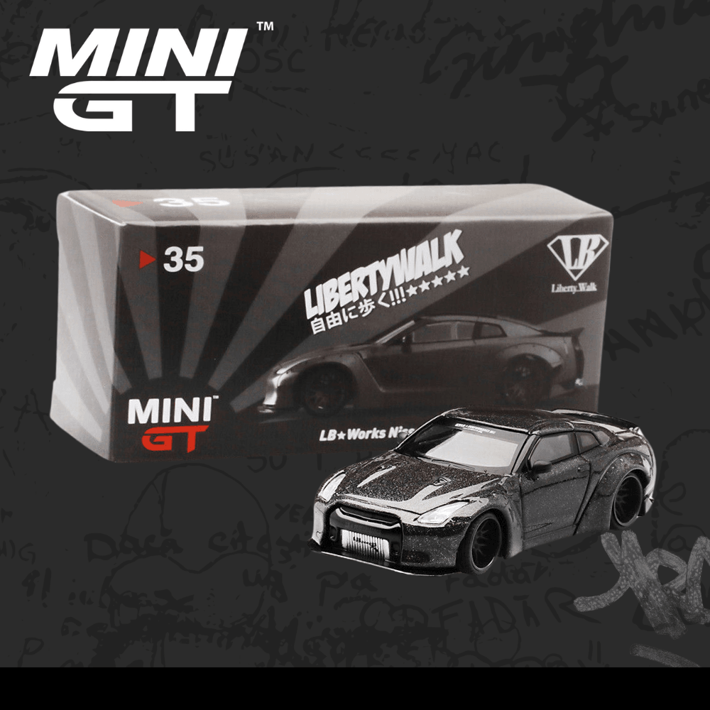 Mini GT 35 Nissan GT-R Magic Grey  China Exclusive