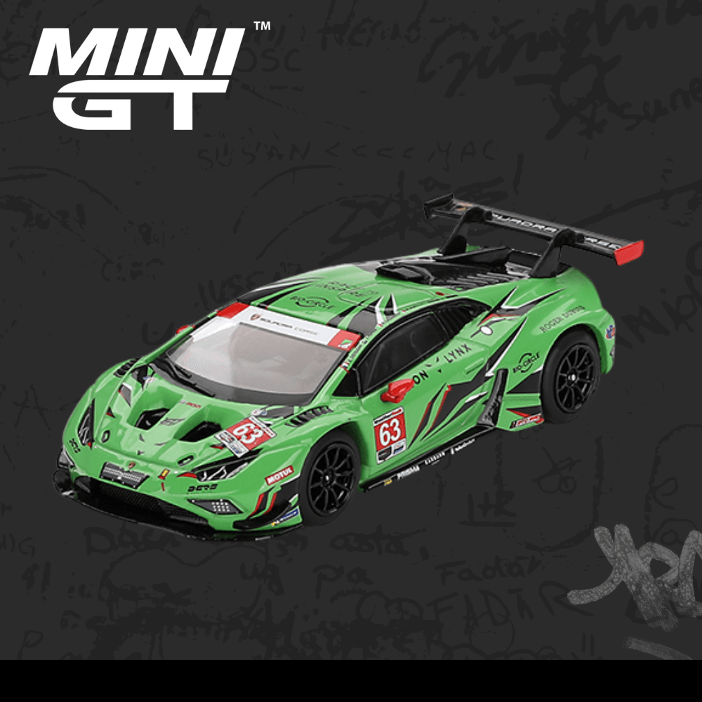 Mini GT 813 Lamborghini Huracán GT3 EVO2 Iron Lynx IMSA 2023 Daytona 24 Hrs