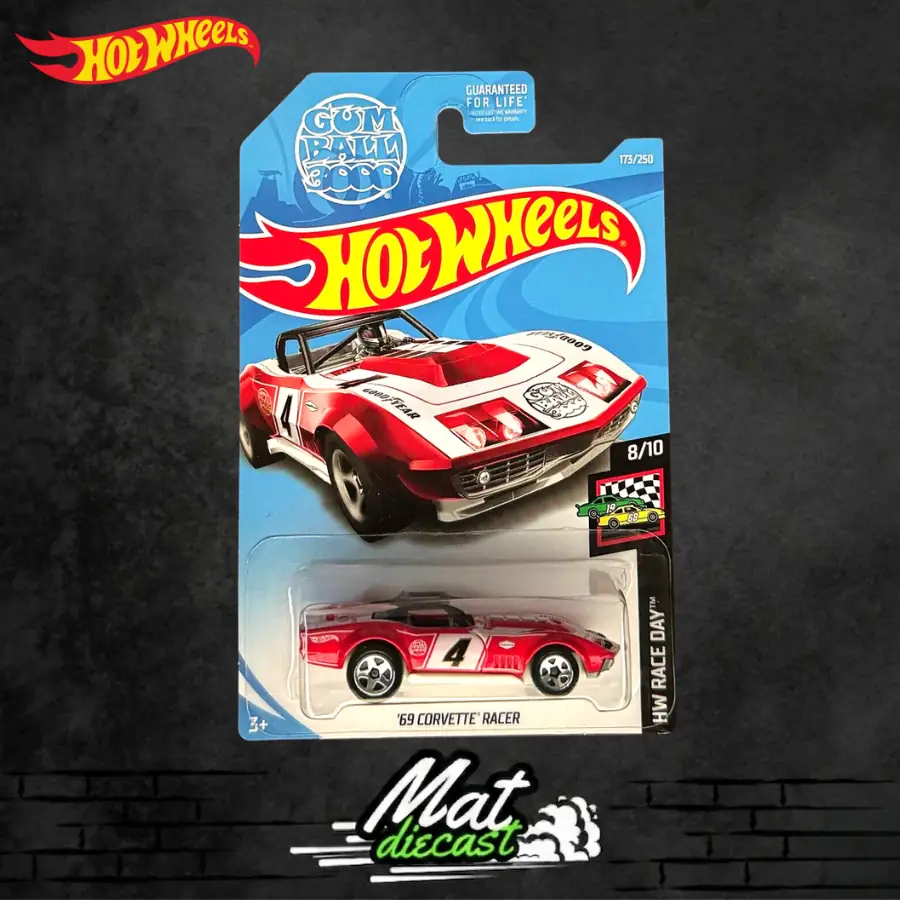 '69 Corvette Hot Wheels 1:18 リミテッドエディション HOT WHEELS 69 CORVETTE RACER RED STH