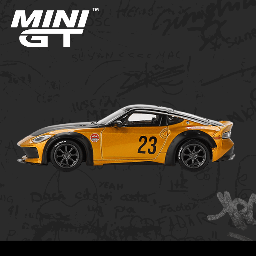 Mini GT 782 Nissan Z LB NATION WORKS LB Gold