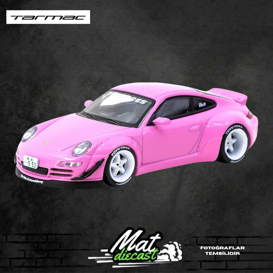 Tarmac Works RWB 997 Pembe Hobby64 Serisi