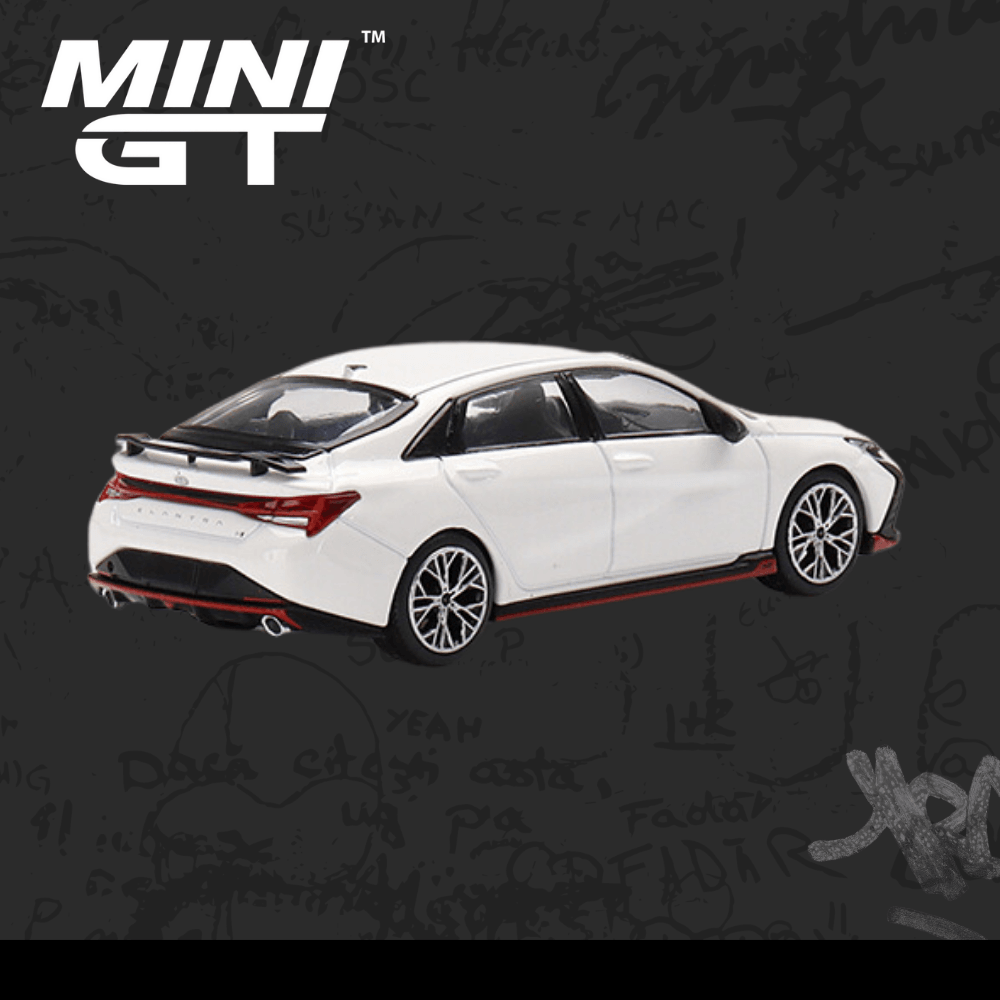 Mini Gt 427 Hyundai Elantra N Ceramic White Hyundai Elantra N Ceramic White
