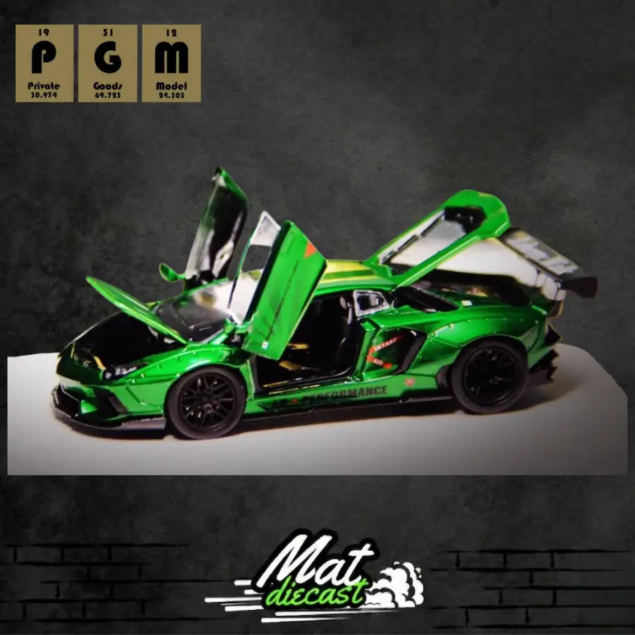 PGM Lamborghini LP700-4 Aventador Chrome Green