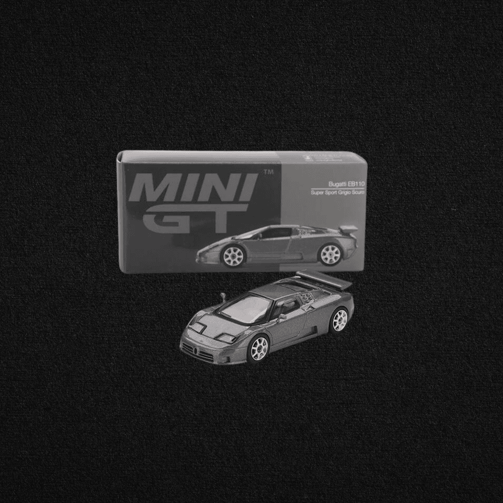 Mini GT 1/64 Bugatti EB110 Super Sport Grigio Scuro 