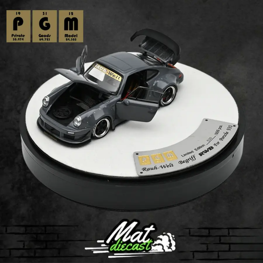 PGM 1/64 ポルシェ RWB 964 セメントグレー PGM Porsche 911 RWB 930 Cement Grey Luxury Kutu