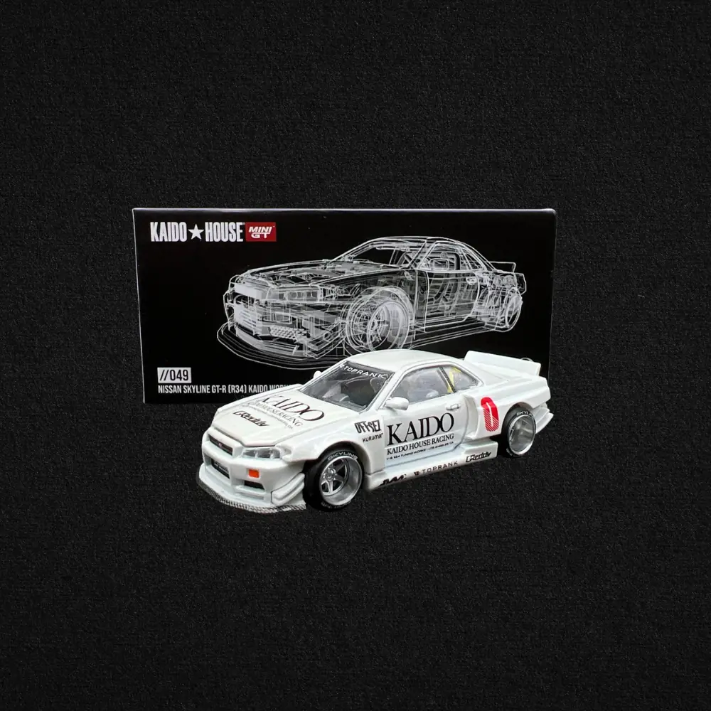 KAIDO HOUSE GT-R R34 //049 MINI GT x KAIDO HOUSE Nissan Skyline GT-R