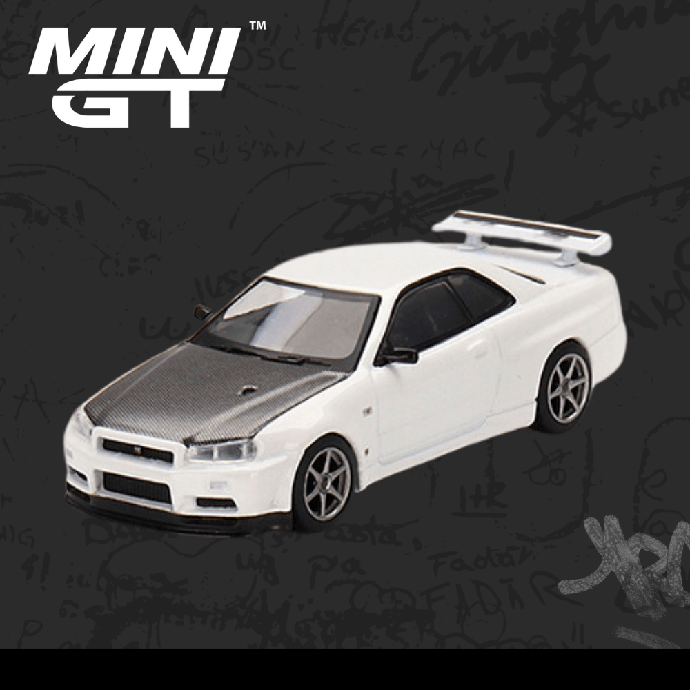Mini Gt 501 Nissan Skyline GT-R (R34) V-Spec II N1 White