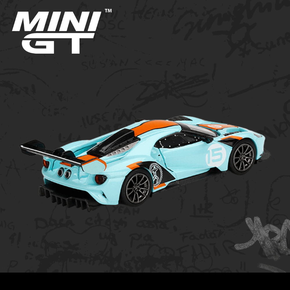Mini Gt 359 Ford GT Mk II #002 Blue / Orange