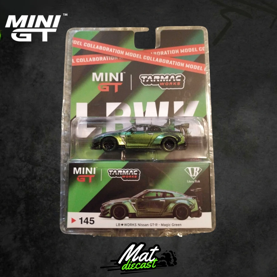 MINIGT 145 LB WORKS Nissan GT-R R35 Type 2 Magic Green Tarmac Works