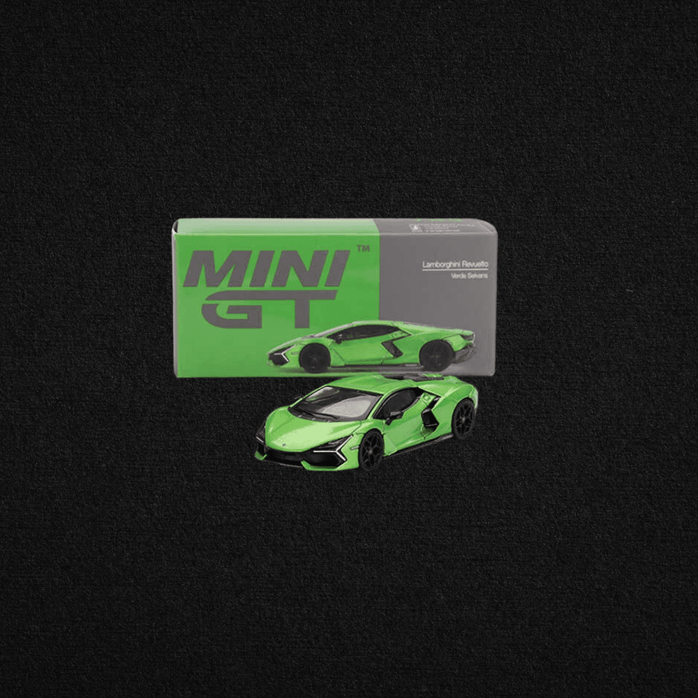 Mini GT 1/64 Lamborghini Revuelto Verde Selvans 